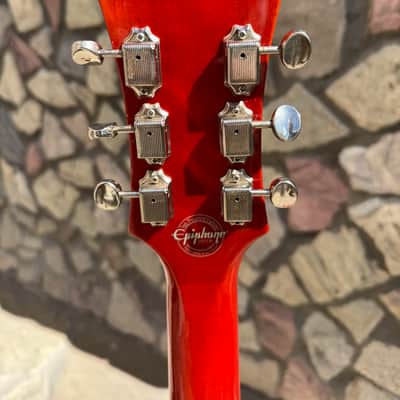 Epiphone Ltd. Ed. Casino - Rare GLOSS Sunrise Orange (2018 Qingdao) w/ Hard Case image 12