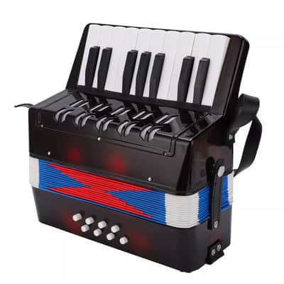 NEW 17-Key Piano Accordion with 8 Bass – Beginner Musical Instrument for Students image 4