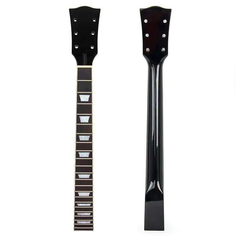 Black Gloss Les Paul-Style Guitar Neck, 22 Fret, Maple & Rosewood Fretboard image 1