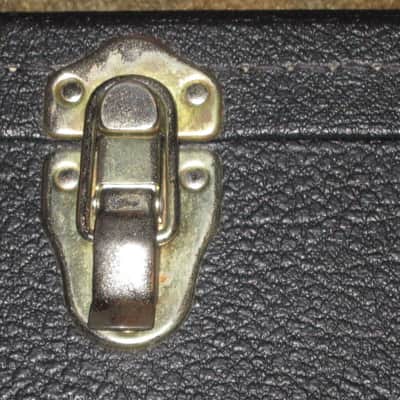 used genuine Gibson Dreadnought Hardshell Case from 2000s - Black Tolex Exterior, Wood Construction, Blue Plush Padded Interior, Gold Colored Hardware, lid has Gibson Acoustic Logo, fits square / round shoulder & cutaway dreadnought (NO guitar included) image 21