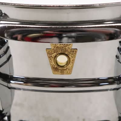 Ludwig Supraphonic 5x14" 10-Lug Aluminum Snare Drum Keystone Vintage 1960's #2 image 2
