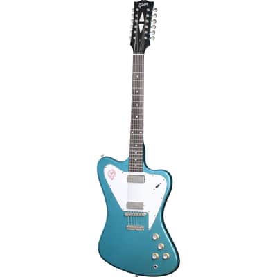 Gibson 1965 Non-Reverse Firebird V 12-String Reissue Electric Guitar - Aqua Mist VOS image 2