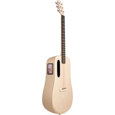 Lava Music L9220009 ME 4 Carbon Fiber 38” Acoustic / Electric Guitar With Gig Bag, Soft Gold image 5