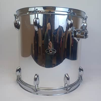 Slingerland 15x15"Chrome Over Wood Power Mega-Tom Magnum Vintage 3ply Maple Drum image 1
