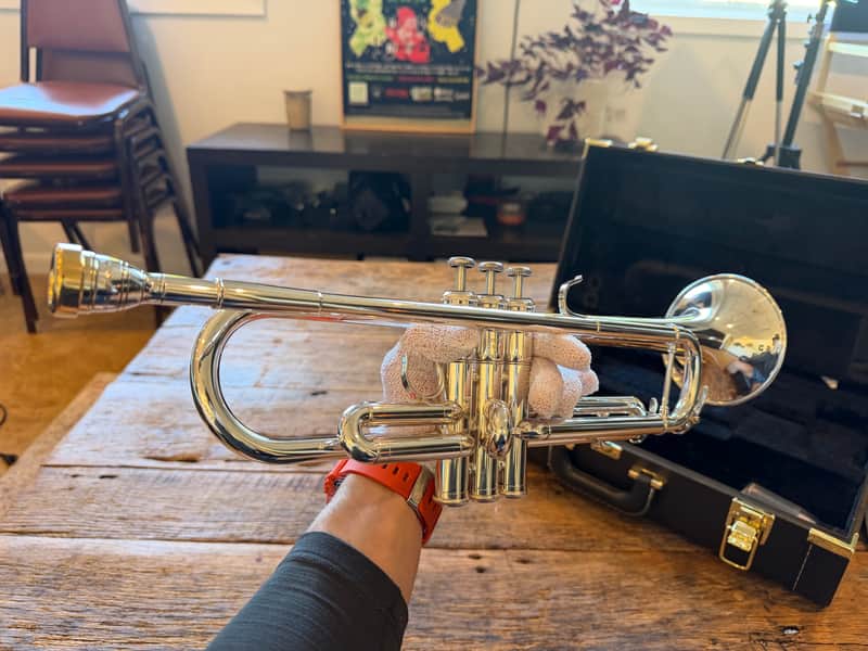 Yamaha YTR-5335GSAL Allegro Bb Trumpet 2010s - Silver image 1