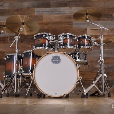 MAPEX ARMORY LIMITED EDITION 6 PIECE DRUM KIT, CARIBBEAN BURST, UK DRUM SHOW KIT image 3