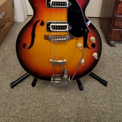 Aria Univox Matsumoku  Hollowbody 1960's Sunburst image 2