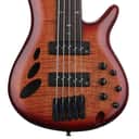 Ibanez SR Bass Workshop Fretless 5-string Electric Bass - Brown Topaz Burst Low Gloss