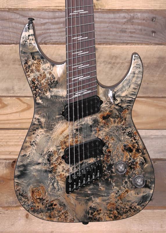 Schecter Omen Elite-7 7-String Multiscale Electric Guitar Charcoal image 1