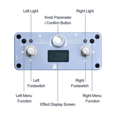 Justpro  JD-P Rechargeable Pocket Multi-Effect Pedal,Wah/Vibrato/overdrive etc 15 Effects,price include the import duty for US buyer image 5