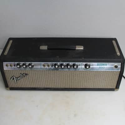 Fender Bassman 100 2-Channel 100-Watt Guitar Amp Head 1970s - Silverface image 1