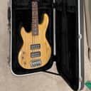 G&L Tribute Series L-2000 Bass (Left-Handed) Natural Gloss w/ Rosewood Fretboard with Lights & Case