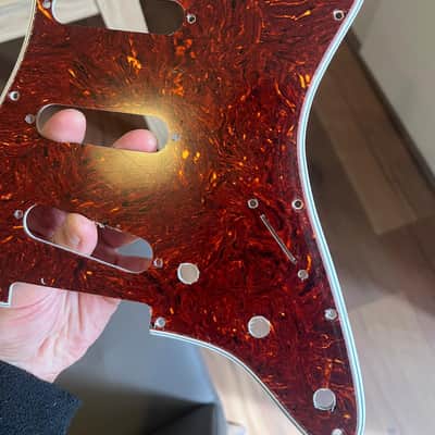 Celluloid Red Tortoise Vintage style Stratocaster Pickguard image 6