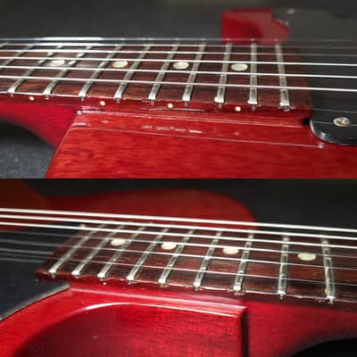 1955 Gibson Les Paul Junior Cherry; Factory Kalamazoo Refin w/Case image 22