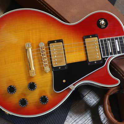 Minty! 1993 Gibson Les Paul Custom Electric Guitar Figured Cherry Sunburst + OHSC image 4