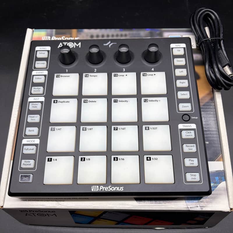 N.O.S. PreSonus ATOM USB 2.0 Pad Controller 2021 New Old Stock, Never Used Open box! image 1