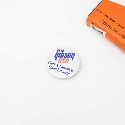 Gibson USA "Only a Gibson is Good Enough!" Pin - Case Candy! image 1