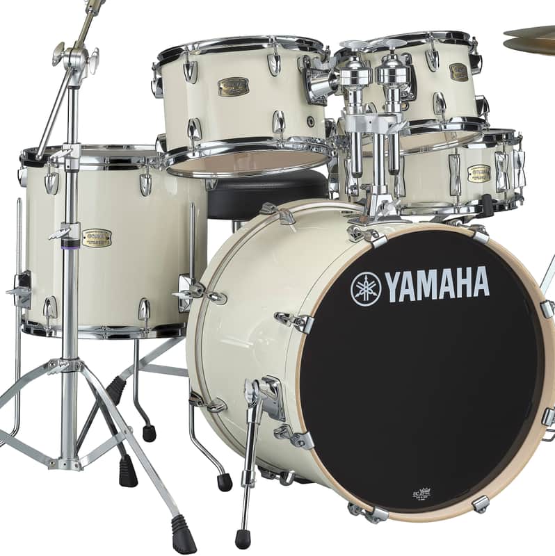 Yamaha SBP0F50CLW Stage Custom Birch 20x17/14x13/12x8/10x7/5.5x14" 5pc Shell Pack , Classic White - In Stock! image 1