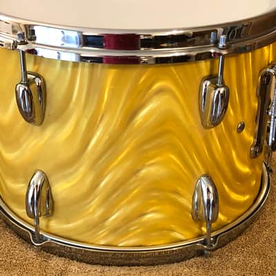 Slingerland Yellow Satin Flame 12/13/16/20 imagen 9