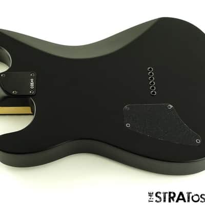 Fender American Jim Root Stratocaster Strat BODY + NECK Mahogany Ebony Black image 4