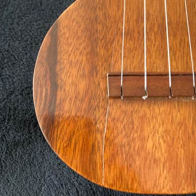 Vintage Jonah Kumalae Hawaiian Solid Koa Soprano Ukulele image 8