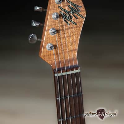 Mario Martin Guitars Pine T-Style w/ Lollar P-90 & J Street – Lake Placid Blue image 5