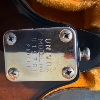 Univox U1970F-Fretted model 1970's with thermometer case image 3