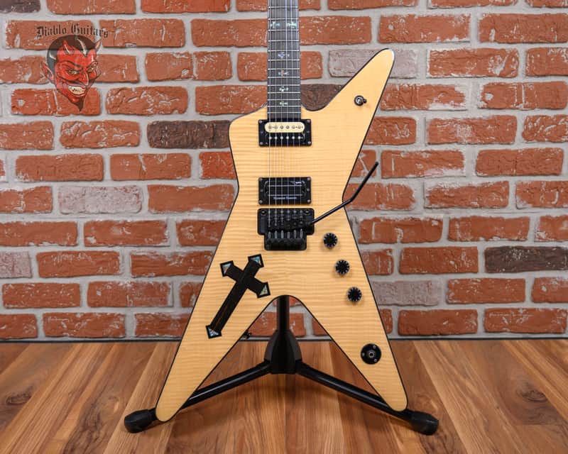 Washburn Boogie Street Guitars Limited The Cross Dimebag Darrell Signature Flame Maple Top Natural 2004 w/OHSC (Artist Owned) image 1
