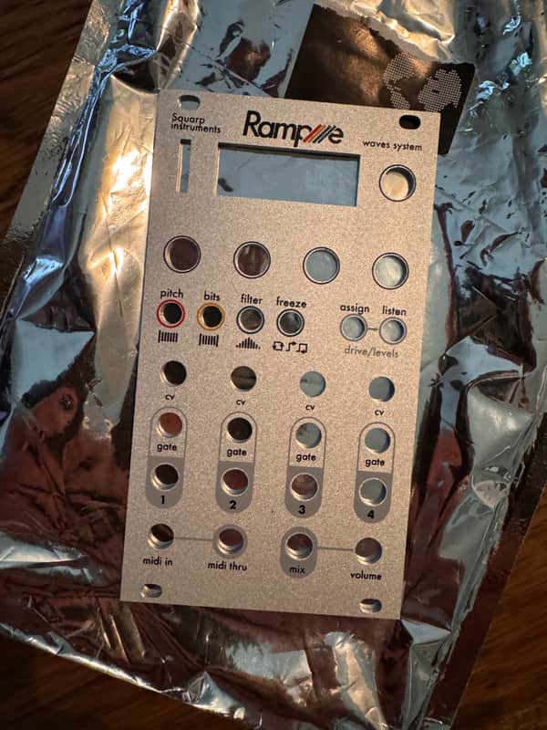 Squarp Instruments Rample silver face panel 2020s - Silver image 1
