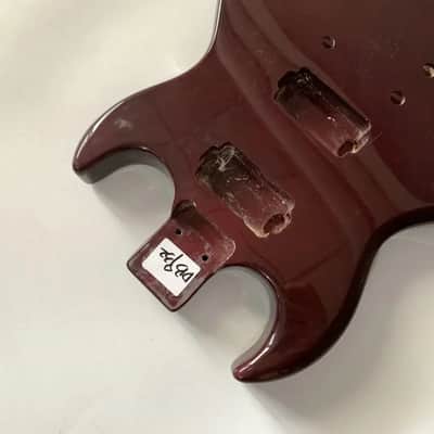 Wine Red Finish Guitar Double Cutaway Solid Basswood Body image 4
