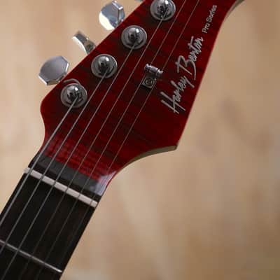 Harley Benton Fusion-III HSH Trans Flamed Cherry w/ Hard Case – Excellent Condition image 5