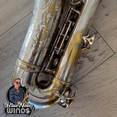 1938 Selmer Balanced action alto saxophone- Original Silver plate w/ Full engraving & Premium Overhaul! image 9