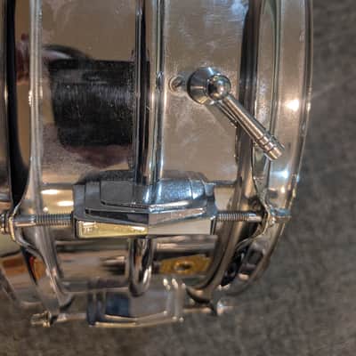 Ludwig No. 400 Supraphonic 5x14" 10-Lug Aluminum Snare Drum with Keystone Badge 1963 - 1969 - Chrome-Plated image 6