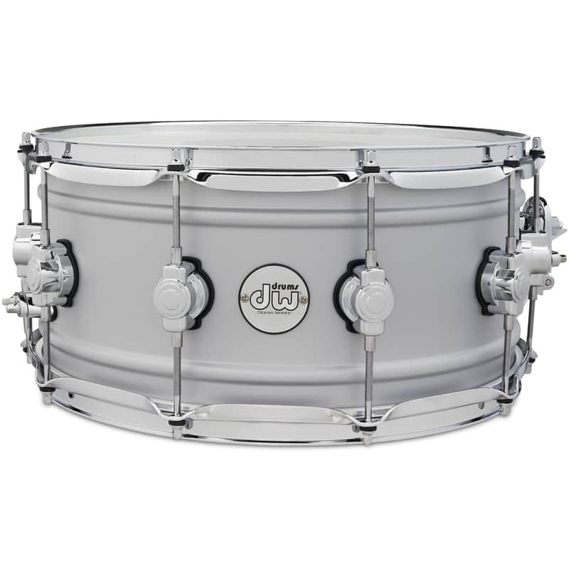 DW Design Series Matte Aluminum 6.5x14" Snare Drum image 1