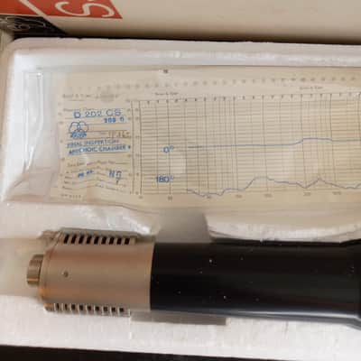 MINT vintage AKG D202 CS dynamic cardioid microphone - 1960s - Still in original box image 8