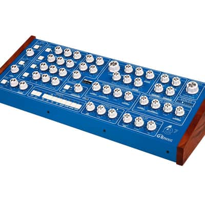 GS Music GS e7 Polyphonic Analog Synthesizer Desktop Module (Blue) image 4