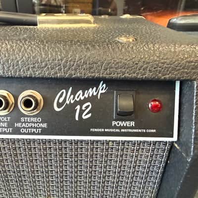 Immagine Fender Champ 12 "Red Knob" 12w All tube guitar combo amp 1987 - w/Tone Tubby 40/40 speaker - 11