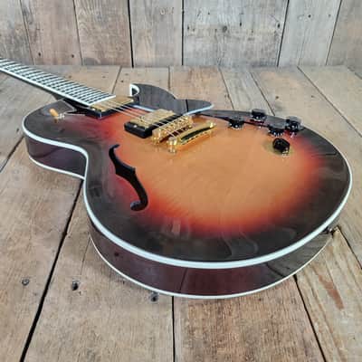 Gibson ES-137 Custom 2000s w/ Original Case - Sunburst image 12