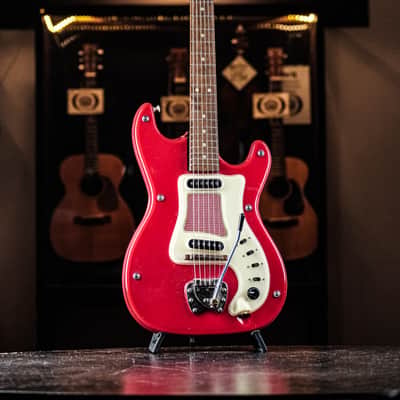 1963 Hagström Kent PB-24-G red image 2