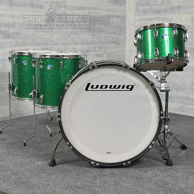 Ludwig Legacy Maple 4pc Bonham Drum Set Green Sparkle image 3