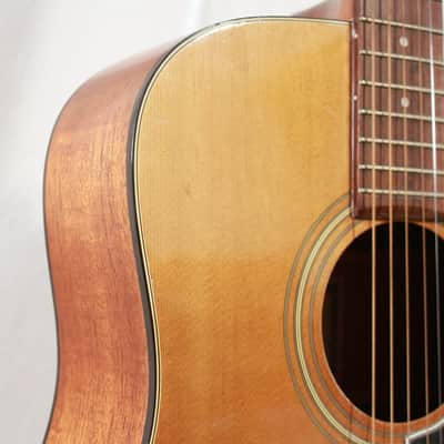 Project Repair 1970's Ventura V6 Square Shoulder Dreadnought Acoustic Guitar w/ Case image 7