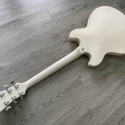 D'Angelico Premier DC Semi-Hollow Double Cutaway Electric Guitar 2019 - 2020 - Champagne with KILLER Taylor Gigbag image 20