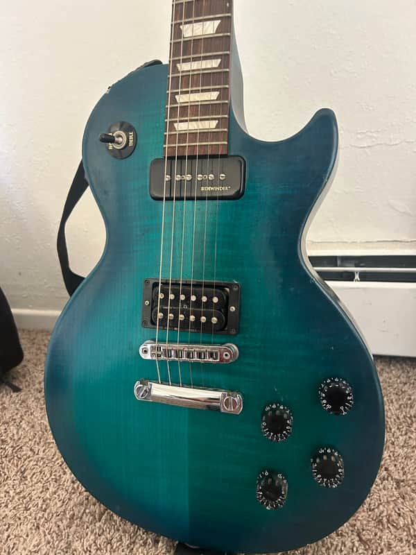 Gibson Les Paul Futura (120th Anniversary, USA Made) 2014 - Pacific Blue finish with flame top image 1