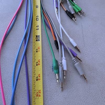 30+ Eurorack Patch Cable Bundle - Black, White, Green, Red, Blue, Yellow, Purple, etc - Hosa, Tiptop, Modbap, and other various makers image 15