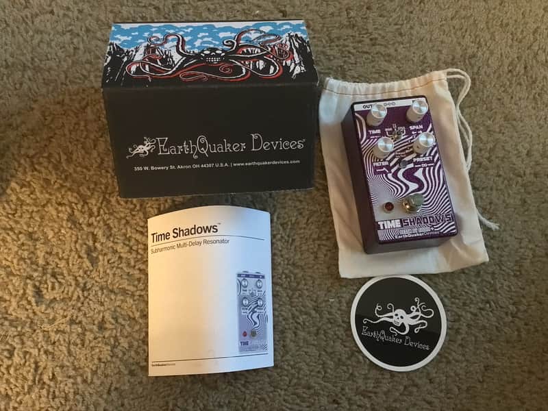 EarthQuaker Devices Time Shadows II Subharmonic Multi-delay Resonator Pedal 2023 - Maroon/White image 1