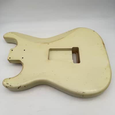 MJT Stratocaster Body Alder Relic Nitro Vintage White Light mjt6646 image 6