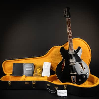 2021 Gibson Custom Shop '64 Trini Lopez Standard Reissue ES-335 - Ebony VOS | USA Semi-Hollow Vintage Diamond F Holes Firebird Headstock | CoA OHSC image 1