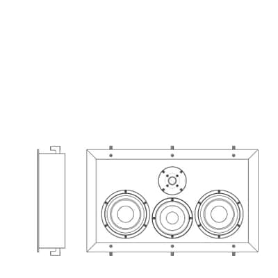 LYNGDORF D-60 C - Full-Range In-Wall Center Loudspeaker - NEW! image 3