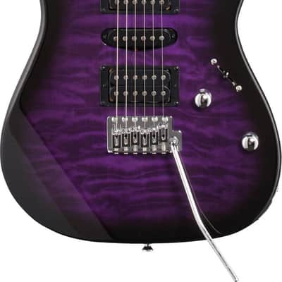 Ibanez GRX70QA Gio Electric Guitar, Jatoba Fingerboard, Violet Sunburst image 2