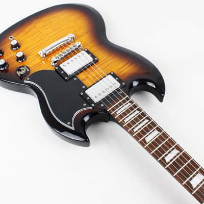 RARE* Epiphone SG G-400 Deluxe Flametop Electric Guitar in Vintage